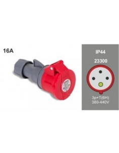 Base ip-44 movil 16a 380/415v 3p+t 23300