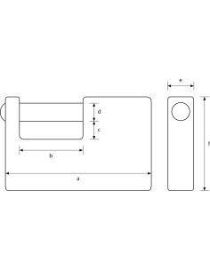 CANDADO MONOBLOCK LATON 82/70B CANDADO MONOBLOCK LATON 82/70B