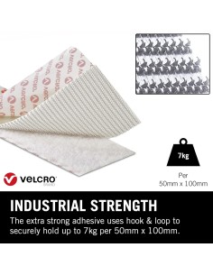 VELCRO BRAND CINTA ULTRAFUERTE BLANCA 50 mm. 5 mt.