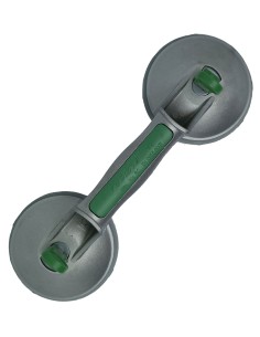 Ventosa aluminio doble para cristal mod. B
