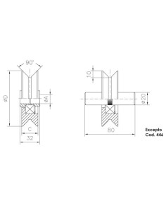 POLEA 100x20V POLEA 100x20V