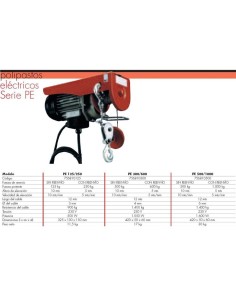 Polipasto electrico pe 500/1000 "oferta"
