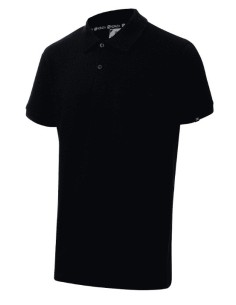 POLO PIQUE MANGA CORTA 1 BOLSILLO, 03000 01 NEGRO 3XL