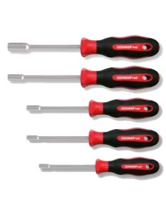 JUEGO DESTORNILLADORES STECKER 5 pz. 6-13 mm. GEDORE