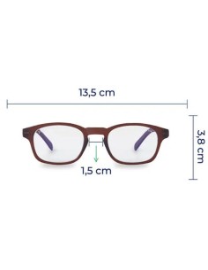 GAFA GRADUADA BLUESTOP F01.00 GLAZED WOOD BROWN +0,0 GAFA GRADUADA BLUESTOP F01.00 GLAZED WOOD BROWN +0,0