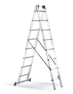 ESCALERA TRANSFORMABLE 2 TRAMOS
