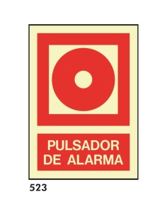 Señal 210x297 pvc 025 533 pulsador de alarma - Ferretería Aubert