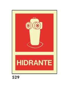 Señal 210x297 pvc 026 536 hidrante - Ferretería Aubert