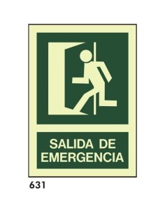 Señal 210x297 pvc 087 404 salida de emergencia - Ferretería Aubert